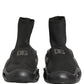 Black Slip On Wave Socks Men Sneakers Shoes