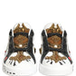 White Gold Studded Portofino Sneakers Shoes