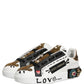 White Gold Studded Portofino Sneakers Shoes