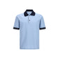 Blue Cotton Polo Shirt