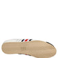 Black White Leather Suede Low Top Sneakers Shoes