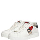 White Patch Calfskin Nappa Portofino Sneakers Shoes