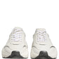 White Silver Daymaster Leather Low Top Sneakers Shoes