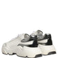 White Silver Daymaster Leather Low Top Sneakers Shoes