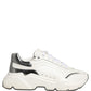 White Silver Daymaster Leather Low Top Sneakers Shoes