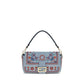 Blue Cotton Shoulder Bag
