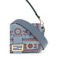 Blue Cotton Shoulder Bag