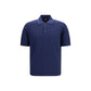 Blue Cotton Polo Shirt