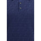 Blue Cotton Polo Shirt