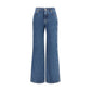 Blue Cotton Jeans Denim