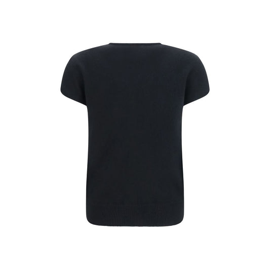 Black Wool Oves Aries Sleeveles Sweater