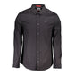 Black Cotton Men's Shirt