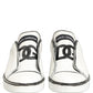 White Leather Portofino Low Top Sneakers Shoes