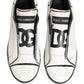 White Leather Portofino Low Top Sneakers Shoes