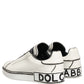 White Leather Portofino Low Top Sneakers Shoes