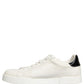 White Black Leather Lace Up Sneakers Shoes