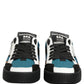Multicolor Leather MIAMI Low Top Men Sneakers Shoes