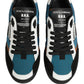 Multicolor Leather MIAMI Low Top Men Sneakers Shoes
