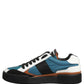 Multicolor Leather MIAMI Low Top Men Sneakers Shoes