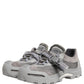 Gray Airmaster Panelled Low Top Men Sneakers Shoes