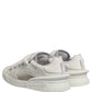 White Leather Portofino Space Sneakers Shoes