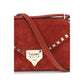 Multicolor Suede Leather Shoulder Bag