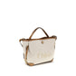 Beige Fabric Handbag