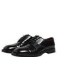 Black Leather Lace Up Derby Dress Men Shoes