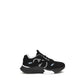 Black Fabric Athletic Sneakers