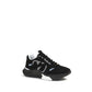 Black Fabric Athletic Sneakers