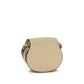 Beige Calf Leather Bos Taurus Shoulder Bag