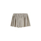 Beige Polyester Mini Skirt