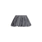 Gray Polyester Mini Skirt