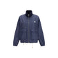 Blue Polyester Full-Length Jacket