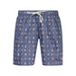 Blue Polyester Men's Swim Shorts