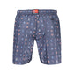 Blue Polyester Men's Swim Shorts