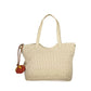 Beige Polyethylene Women's Bag