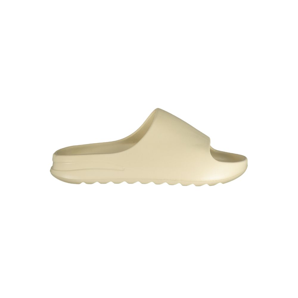 Beige Polyurethane Men's Slipper