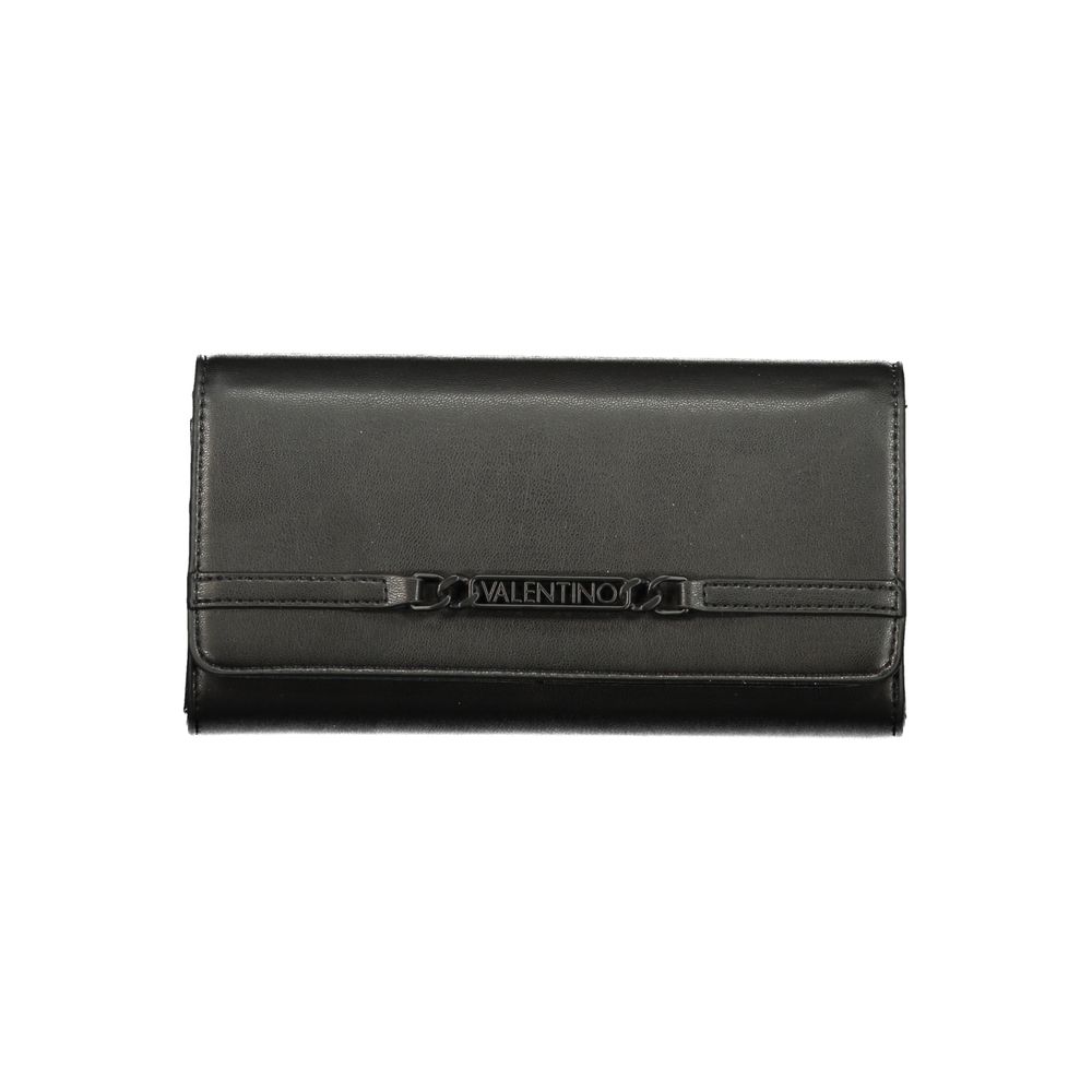 Black Polyurethane Women's Wallet