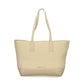 Beige Polyurethane Womens Bag