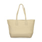 Beige Polyurethane Womens Bag