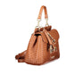 Brown Polyurethane Women Bag