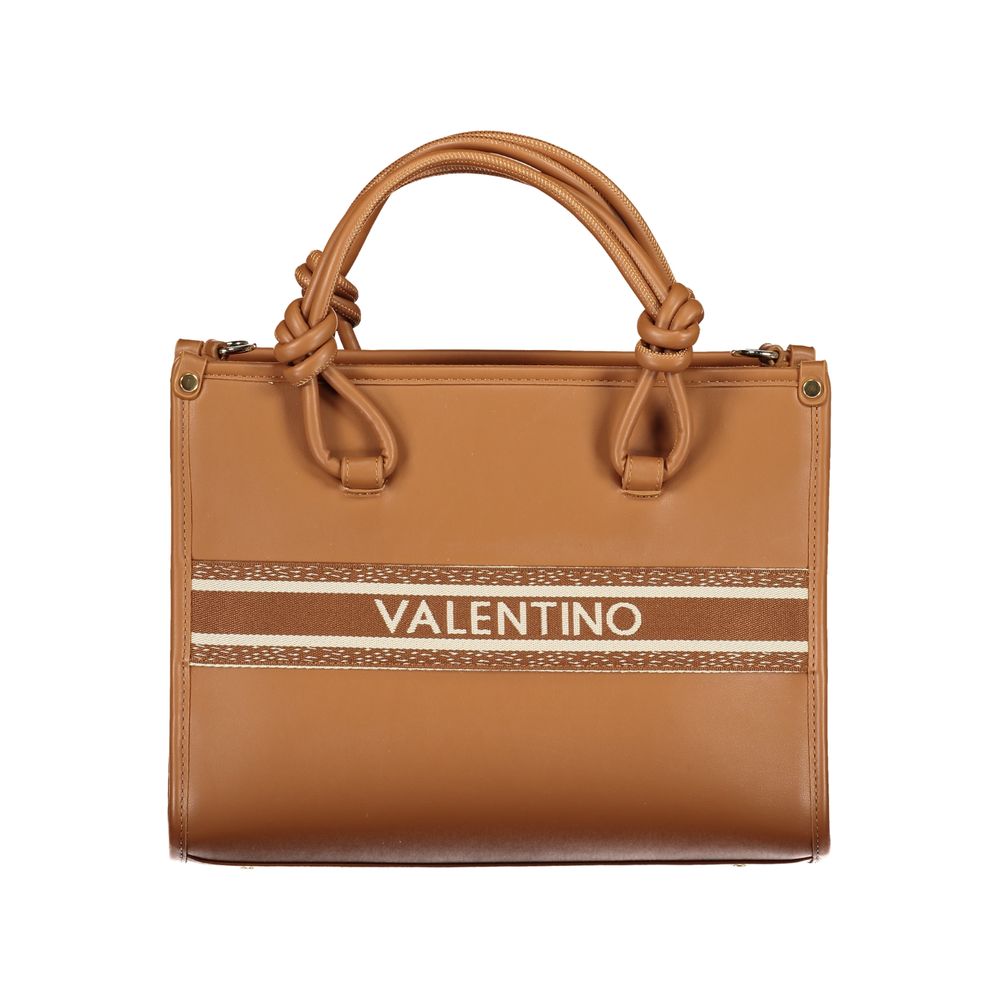 Brown Polyurethane Women's Bag