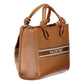 Brown Polyurethane Women's Bag