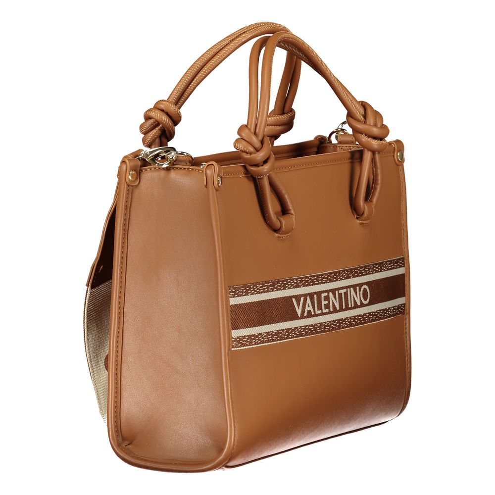 Brown Polyurethane Women's Bag