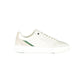 White Polyester Athletic Sneakers