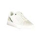 White Polyester Athletic Sneakers