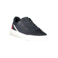 Blue Polyester Athletic Sneakers