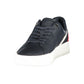 Blue Polyester Athletic Sneakers