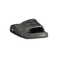Black Polyurethane Men Slipper